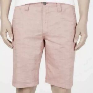 INC Men’s Red Stretch Chambray Shorts Size 29